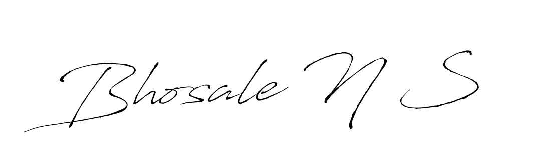 Use a signature maker to create a handwritten signature online. With this signature software, you can design (Antro_Vectra) your own signature for name Bhosale N S. Bhosale N S signature style 6 images and pictures png