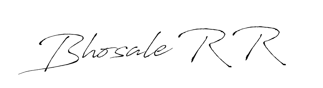 How to make Bhosale R R signature? Antro_Vectra is a professional autograph style. Create handwritten signature for Bhosale R R name. Bhosale R R signature style 6 images and pictures png