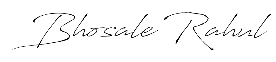 Generate high-definition signature styles for Bhosale Rahul. The Antro_Vectra typeface ensures crisp legibility and sophisticated design. Bhosale Rahul signature style 6 images and pictures png