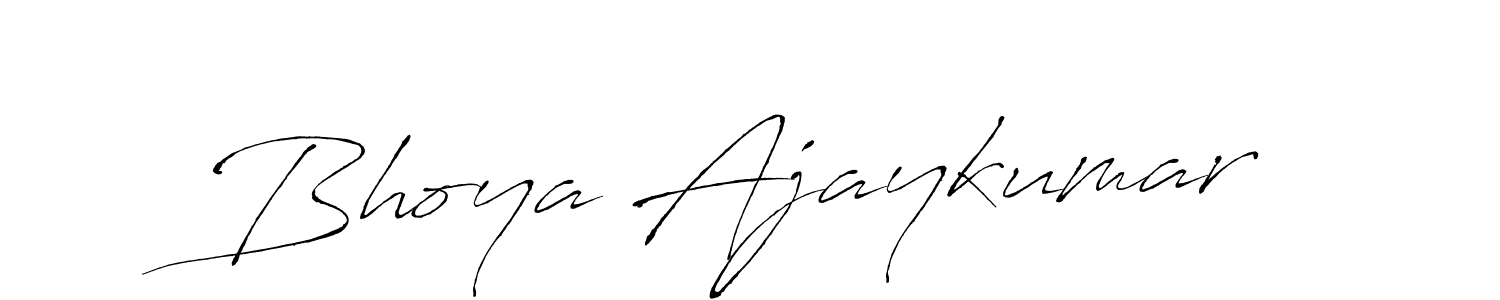 It looks lik you need a new signature style for name Bhoya Ajaykumar. Design unique handwritten (Antro_Vectra) signature with our free signature maker in just a few clicks. Bhoya Ajaykumar signature style 6 images and pictures png