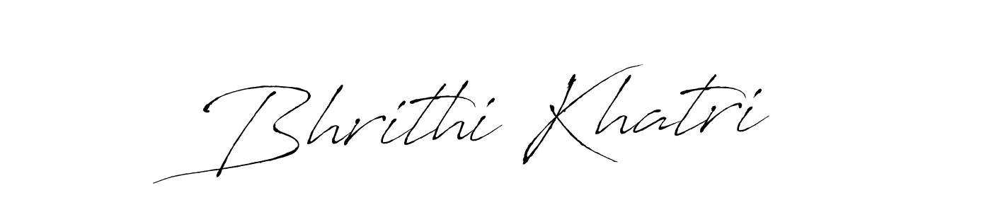 The best way (Antro_Vectra) to make a short signature is to pick only two or three words in your name. The name Bhrithi Khatri include a total of six letters. For converting this name. Bhrithi Khatri signature style 6 images and pictures png