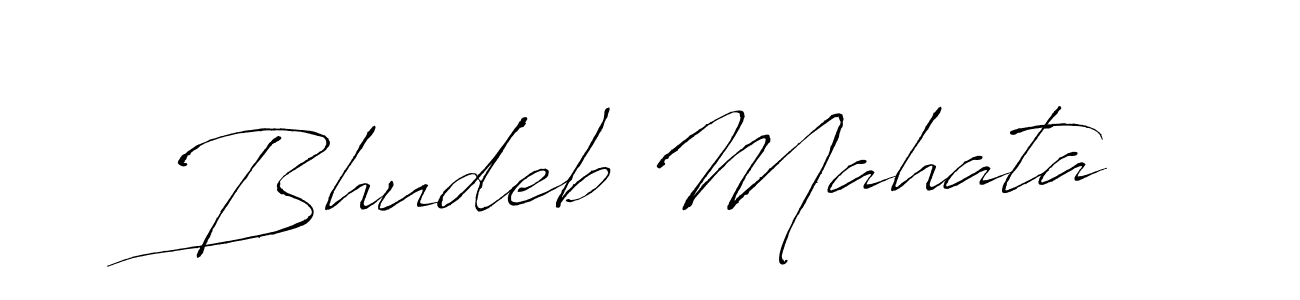 Create a beautiful signature design for name Bhudeb Mahata. With this signature (Antro_Vectra) fonts, you can make a handwritten signature for free. Bhudeb Mahata signature style 6 images and pictures png