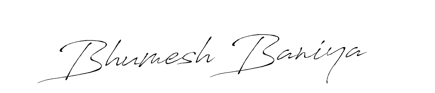 Use a signature maker to create a handwritten signature online. With this signature software, you can design (Antro_Vectra) your own signature for name Bhumesh Baniya. Bhumesh Baniya signature style 6 images and pictures png