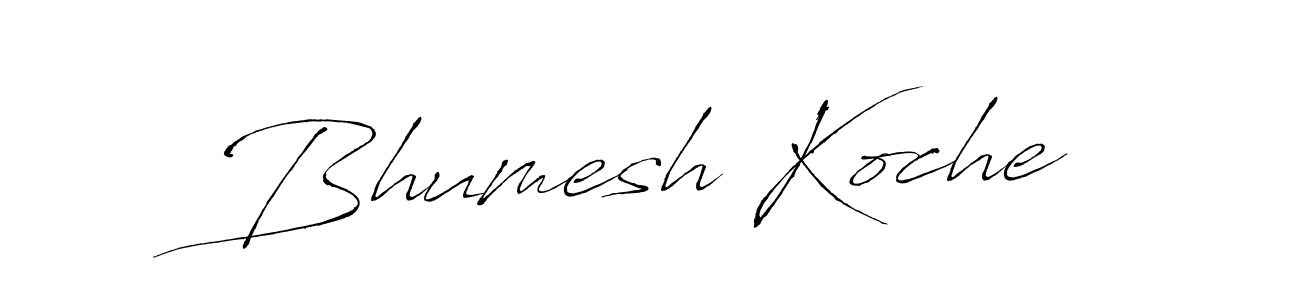 Bhumesh Koche stylish signature style. Best Handwritten Sign (Antro_Vectra) for my name. Handwritten Signature Collection Ideas for my name Bhumesh Koche. Bhumesh Koche signature style 6 images and pictures png