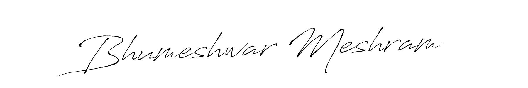 How to make Bhumeshwar Meshram signature? Antro_Vectra is a professional autograph style. Create handwritten signature for Bhumeshwar Meshram name. Bhumeshwar Meshram signature style 6 images and pictures png