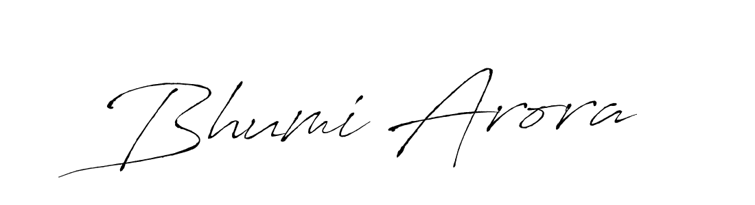 Use a signature maker to create a handwritten signature online. With this signature software, you can design (Antro_Vectra) your own signature for name Bhumi Arora. Bhumi Arora signature style 6 images and pictures png