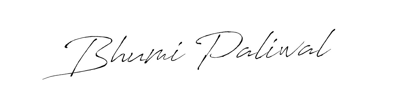 Bhumi Paliwal stylish signature style. Best Handwritten Sign (Antro_Vectra) for my name. Handwritten Signature Collection Ideas for my name Bhumi Paliwal. Bhumi Paliwal signature style 6 images and pictures png