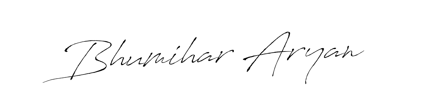 Make a beautiful signature design for name Bhumihar Aryan. With this signature (Antro_Vectra) style, you can create a handwritten signature for free. Bhumihar Aryan signature style 6 images and pictures png