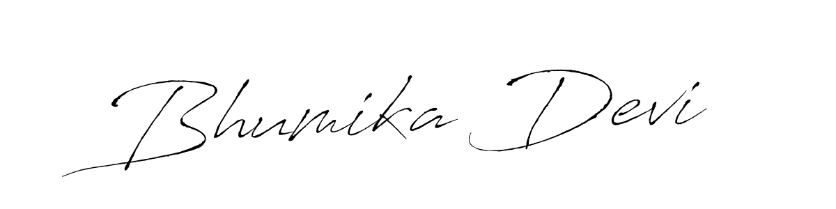 It looks lik you need a new signature style for name Bhumika Devi. Design unique handwritten (Antro_Vectra) signature with our free signature maker in just a few clicks. Bhumika Devi signature style 6 images and pictures png