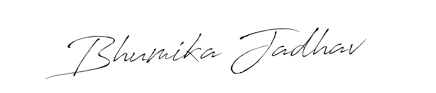 Create a beautiful signature design for name Bhumika Jadhav. With this signature (Antro_Vectra) fonts, you can make a handwritten signature for free. Bhumika Jadhav signature style 6 images and pictures png