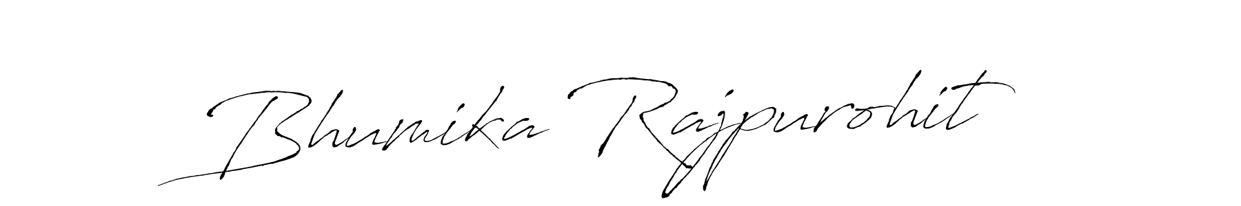 Make a beautiful signature design for name Bhumika Rajpurohit. With this signature (Antro_Vectra) style, you can create a handwritten signature for free. Bhumika Rajpurohit signature style 6 images and pictures png