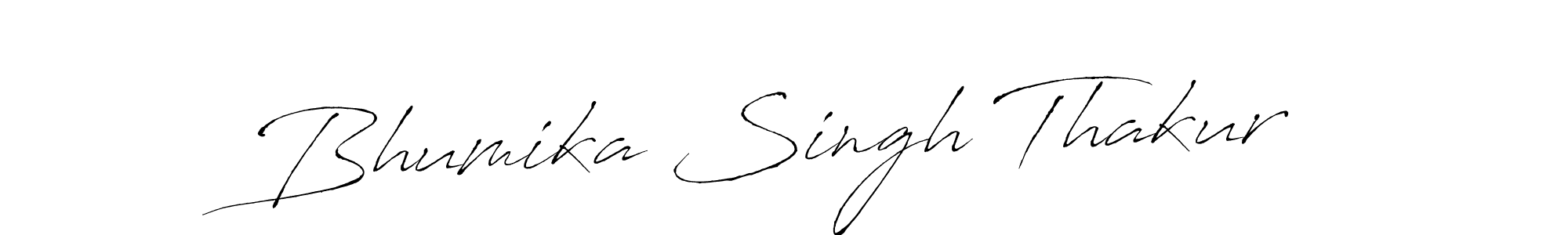 It looks lik you need a new signature style for name Bhumika Singh Thakur. Design unique handwritten (Antro_Vectra) signature with our free signature maker in just a few clicks. Bhumika Singh Thakur signature style 6 images and pictures png