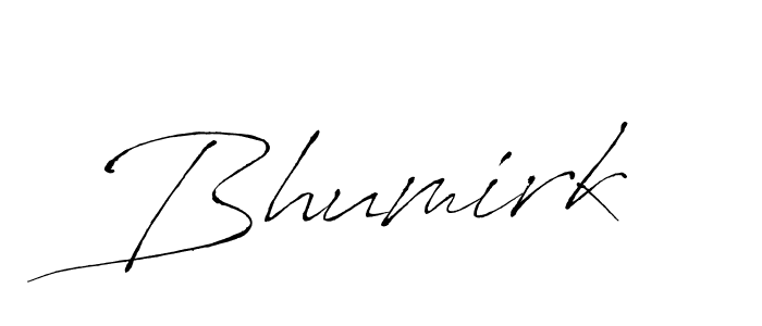 Make a beautiful signature design for name Bhumirk. With this signature (Antro_Vectra) style, you can create a handwritten signature for free. Bhumirk signature style 6 images and pictures png