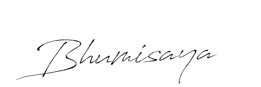 Bhumisaya stylish signature style. Best Handwritten Sign (Antro_Vectra) for my name. Handwritten Signature Collection Ideas for my name Bhumisaya. Bhumisaya signature style 6 images and pictures png