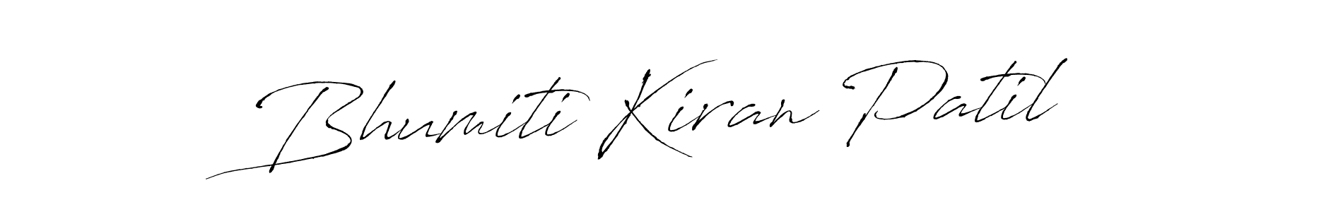 You can use this online signature creator to create a handwritten signature for the name Bhumiti Kiran Patil. This is the best online autograph maker. Bhumiti Kiran Patil signature style 6 images and pictures png