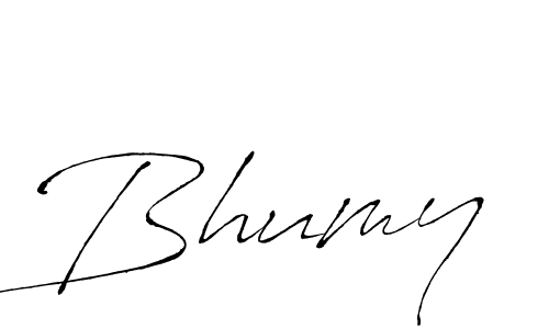 How to make Bhumy signature? Antro_Vectra is a professional autograph style. Create handwritten signature for Bhumy name. Bhumy signature style 6 images and pictures png
