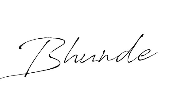 Also we have Bhunde name is the best signature style. Create professional handwritten signature collection using Antro_Vectra autograph style. Bhunde signature style 6 images and pictures png