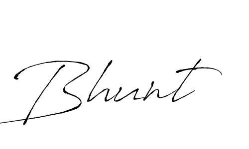 You should practise on your own different ways (Antro_Vectra) to write your name (Bhunt) in signature. don't let someone else do it for you. Bhunt signature style 6 images and pictures png