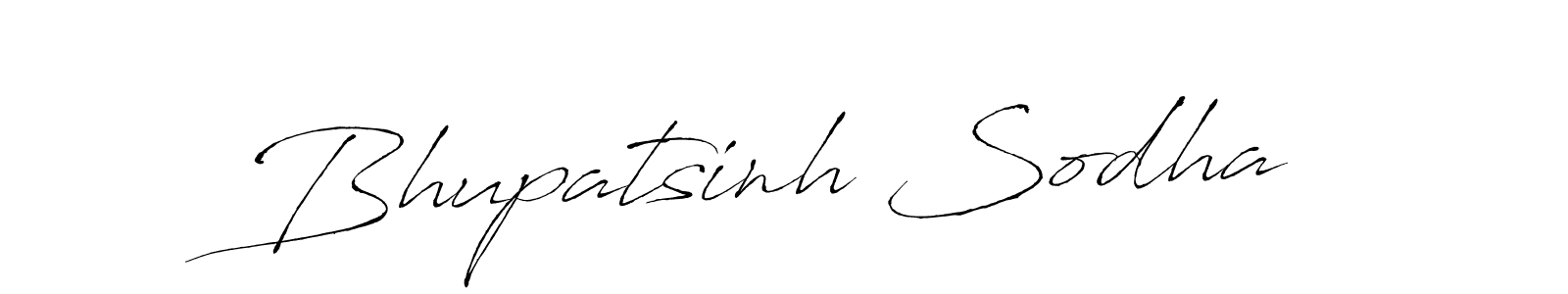 Make a beautiful signature design for name Bhupatsinh Sodha. With this signature (Antro_Vectra) style, you can create a handwritten signature for free. Bhupatsinh Sodha signature style 6 images and pictures png