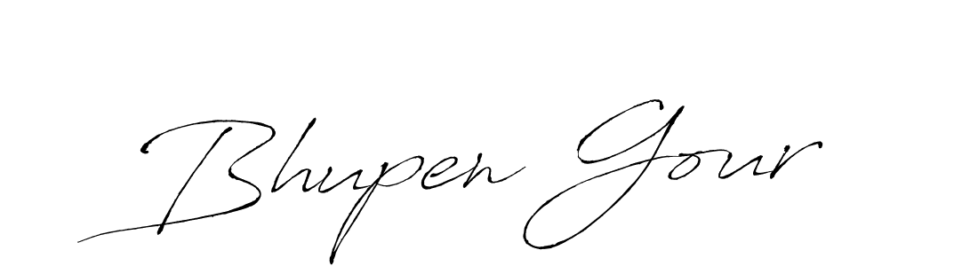 Make a beautiful signature design for name Bhupen Gour. With this signature (Antro_Vectra) style, you can create a handwritten signature for free. Bhupen Gour signature style 6 images and pictures png