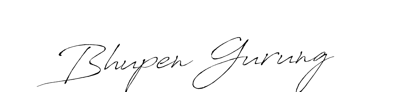 How to make Bhupen Gurung signature? Antro_Vectra is a professional autograph style. Create handwritten signature for Bhupen Gurung name. Bhupen Gurung signature style 6 images and pictures png