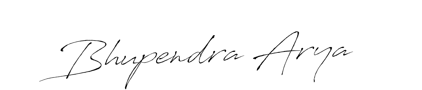 Create a beautiful signature design for name Bhupendra Arya. With this signature (Antro_Vectra) fonts, you can make a handwritten signature for free. Bhupendra Arya signature style 6 images and pictures png