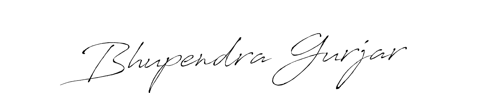 Make a beautiful signature design for name Bhupendra Gurjar. With this signature (Antro_Vectra) style, you can create a handwritten signature for free. Bhupendra Gurjar signature style 6 images and pictures png