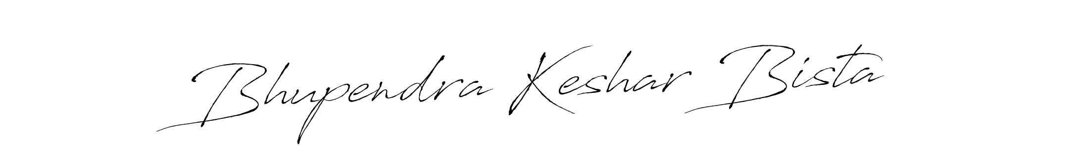 How to make Bhupendra Keshar Bista name signature. Use Antro_Vectra style for creating short signs online. This is the latest handwritten sign. Bhupendra Keshar Bista signature style 6 images and pictures png