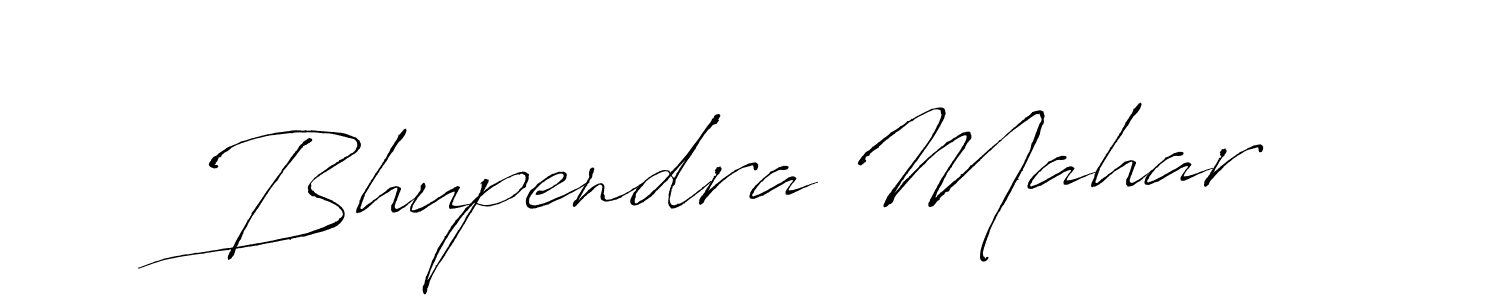 Design your own signature with our free online signature maker. With this signature software, you can create a handwritten (Antro_Vectra) signature for name Bhupendra Mahar. Bhupendra Mahar signature style 6 images and pictures png