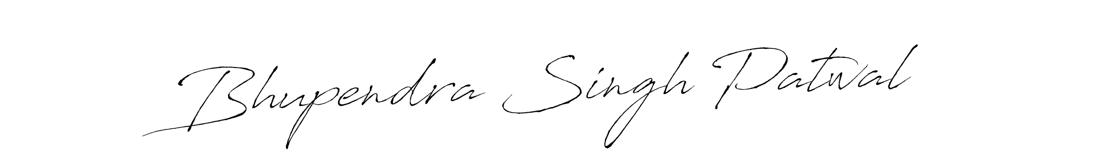 Make a beautiful signature design for name Bhupendra Singh Patwal. With this signature (Antro_Vectra) style, you can create a handwritten signature for free. Bhupendra Singh Patwal signature style 6 images and pictures png