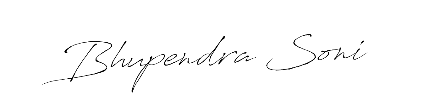 Design your own signature with our free online signature maker. With this signature software, you can create a handwritten (Antro_Vectra) signature for name Bhupendra Soni. Bhupendra Soni signature style 6 images and pictures png