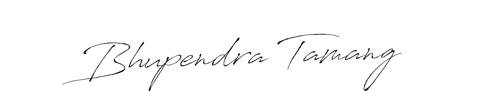 Make a beautiful signature design for name Bhupendra Tamang. With this signature (Antro_Vectra) style, you can create a handwritten signature for free. Bhupendra Tamang signature style 6 images and pictures png
