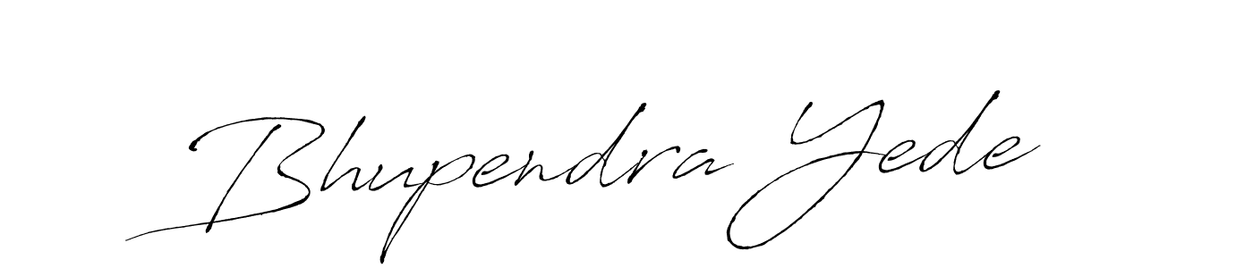 How to make Bhupendra Yede signature? Antro_Vectra is a professional autograph style. Create handwritten signature for Bhupendra Yede name. Bhupendra Yede signature style 6 images and pictures png