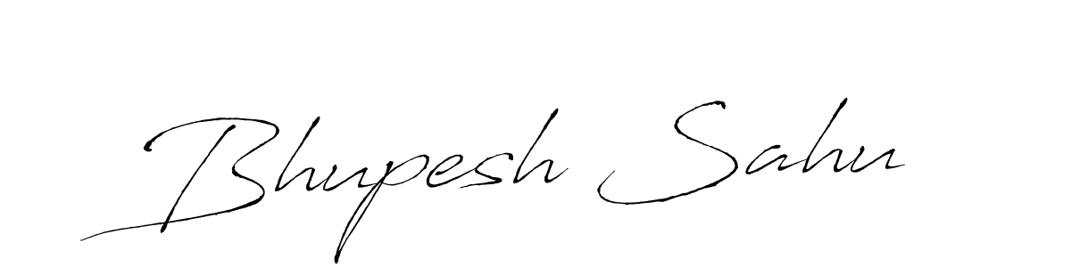 How to make Bhupesh Sahu name signature. Use Antro_Vectra style for creating short signs online. This is the latest handwritten sign. Bhupesh Sahu signature style 6 images and pictures png