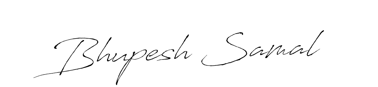 Bhupesh Samal stylish signature style. Best Handwritten Sign (Antro_Vectra) for my name. Handwritten Signature Collection Ideas for my name Bhupesh Samal. Bhupesh Samal signature style 6 images and pictures png