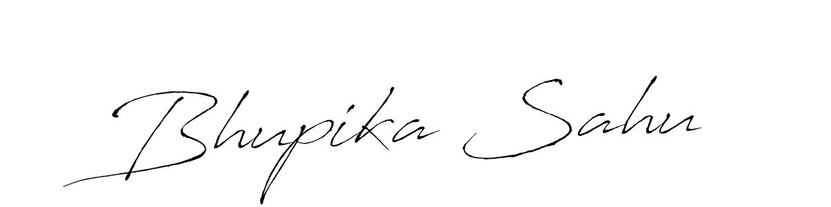 How to make Bhupika Sahu name signature. Use Antro_Vectra style for creating short signs online. This is the latest handwritten sign. Bhupika Sahu signature style 6 images and pictures png