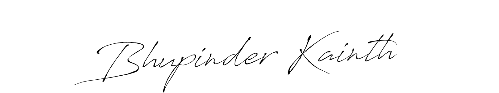 Antro_Vectra is a professional signature style that is perfect for those who want to add a touch of class to their signature. It is also a great choice for those who want to make their signature more unique. Get Bhupinder Kainth name to fancy signature for free. Bhupinder Kainth signature style 6 images and pictures png