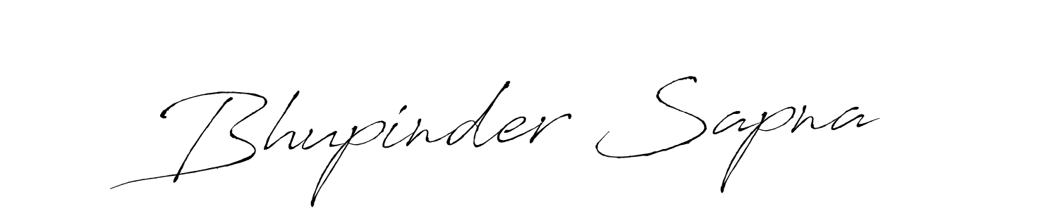 You should practise on your own different ways (Antro_Vectra) to write your name (Bhupinder Sapna) in signature. don't let someone else do it for you. Bhupinder Sapna signature style 6 images and pictures png