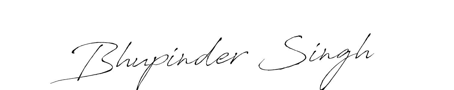 Make a beautiful signature design for name Bhupinder Singh. With this signature (Antro_Vectra) style, you can create a handwritten signature for free. Bhupinder Singh signature style 6 images and pictures png