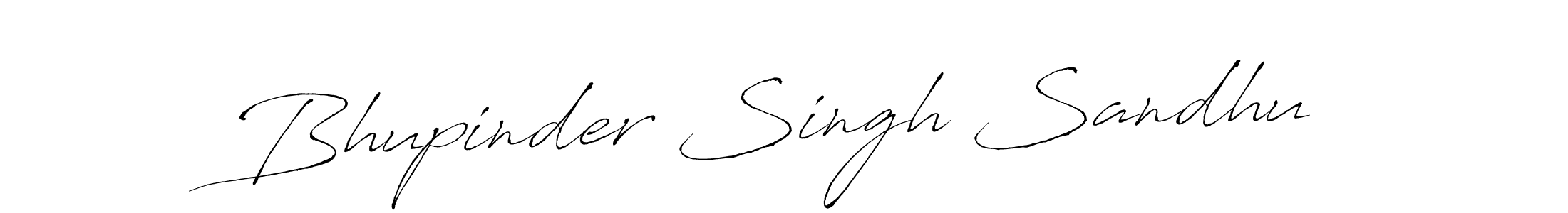 Bhupinder Singh Sandhu stylish signature style. Best Handwritten Sign (Antro_Vectra) for my name. Handwritten Signature Collection Ideas for my name Bhupinder Singh Sandhu. Bhupinder Singh Sandhu signature style 6 images and pictures png