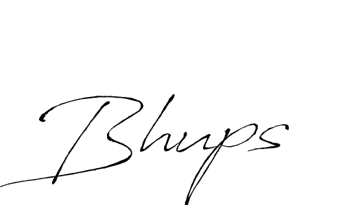 Design your own signature with our free online signature maker. With this signature software, you can create a handwritten (Antro_Vectra) signature for name Bhups. Bhups signature style 6 images and pictures png