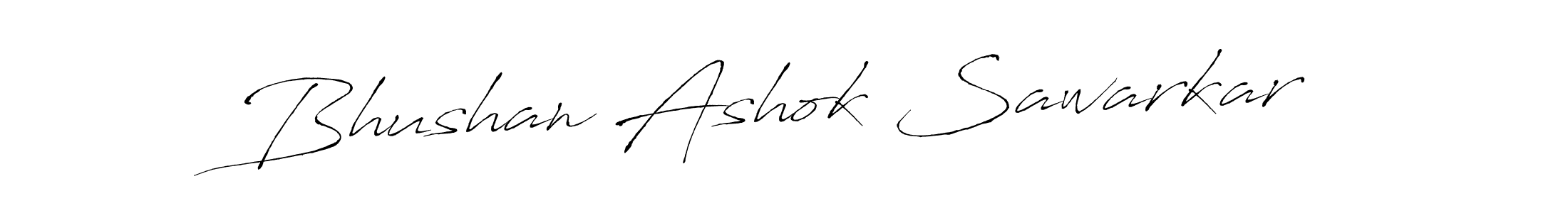 Create a beautiful signature design for name Bhushan Ashok Sawarkar. With this signature (Antro_Vectra) fonts, you can make a handwritten signature for free. Bhushan Ashok Sawarkar signature style 6 images and pictures png