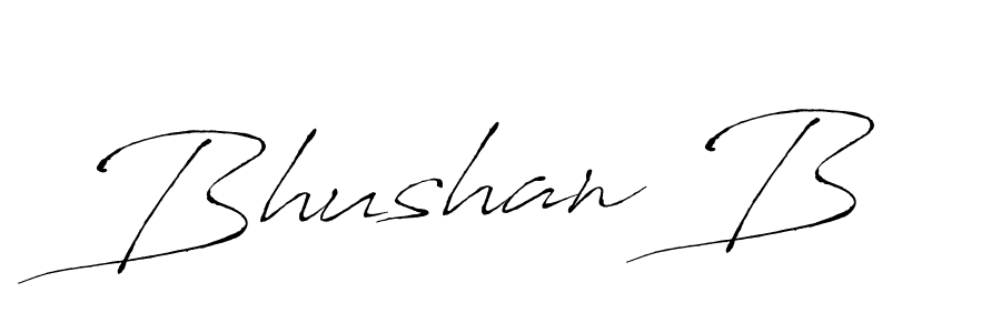 Design your own signature with our free online signature maker. With this signature software, you can create a handwritten (Antro_Vectra) signature for name Bhushan B. Bhushan B signature style 6 images and pictures png