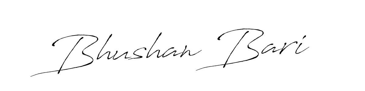 Bhushan Bari stylish signature style. Best Handwritten Sign (Antro_Vectra) for my name. Handwritten Signature Collection Ideas for my name Bhushan Bari. Bhushan Bari signature style 6 images and pictures png