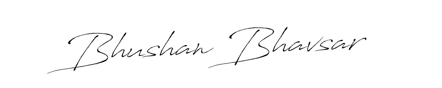 How to make Bhushan Bhavsar signature? Antro_Vectra is a professional autograph style. Create handwritten signature for Bhushan Bhavsar name. Bhushan Bhavsar signature style 6 images and pictures png