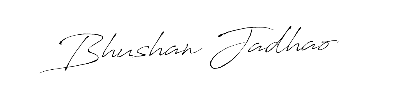 Make a beautiful signature design for name Bhushan Jadhao. Use this online signature maker to create a handwritten signature for free. Bhushan Jadhao signature style 6 images and pictures png