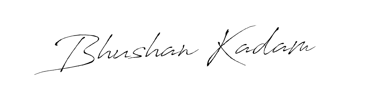 You should practise on your own different ways (Antro_Vectra) to write your name (Bhushan Kadam) in signature. don't let someone else do it for you. Bhushan Kadam signature style 6 images and pictures png