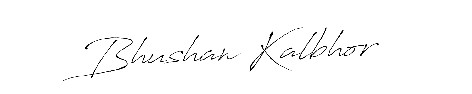 How to make Bhushan Kalbhor name signature. Use Antro_Vectra style for creating short signs online. This is the latest handwritten sign. Bhushan Kalbhor signature style 6 images and pictures png