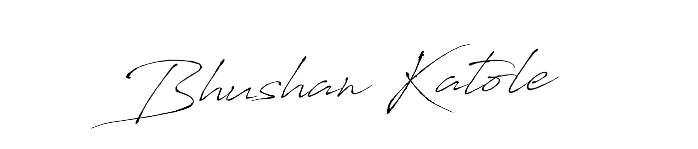 How to make Bhushan Katole signature? Antro_Vectra is a professional autograph style. Create handwritten signature for Bhushan Katole name. Bhushan Katole signature style 6 images and pictures png