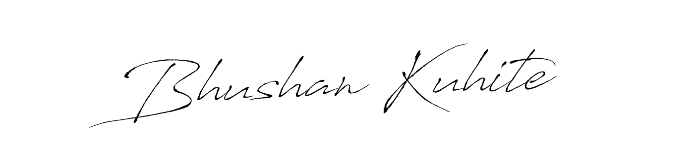 You should practise on your own different ways (Antro_Vectra) to write your name (Bhushan Kuhite) in signature. don't let someone else do it for you. Bhushan Kuhite signature style 6 images and pictures png